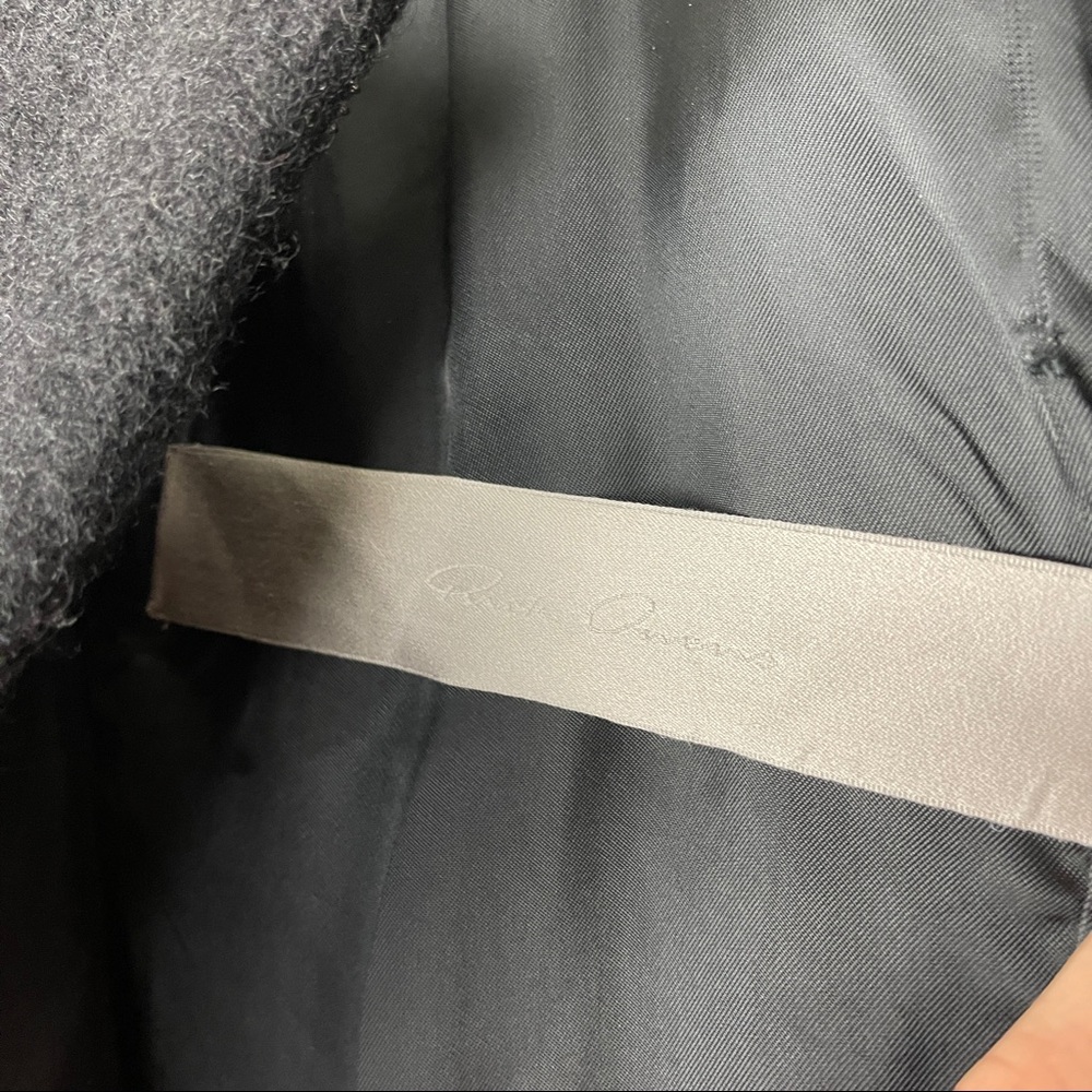 RARE Rick Owens Runway 2017 Wool Cape Zip Coat - Picture 11 of 16